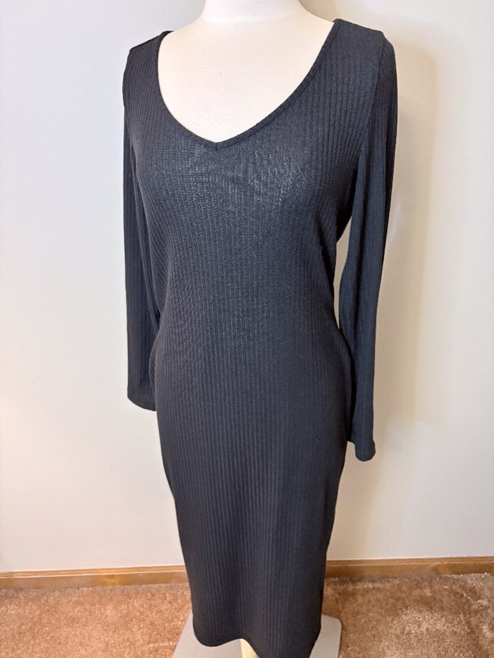 SHEIN, Women's Black Maxi Dress, Size XL